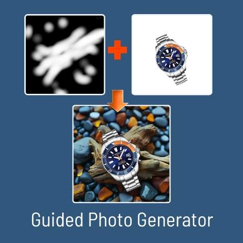 Guided Ai Photo generator for e-commerce and marketing 