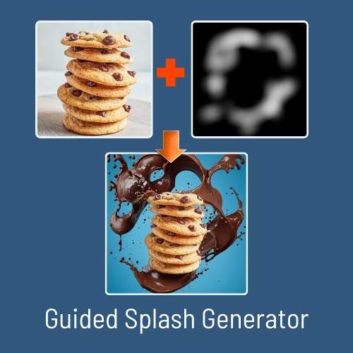 Guided splash Ai Photo generator for e-commerce and marketing 